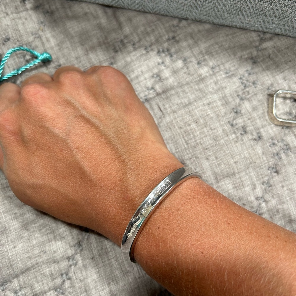 Tiffany Sliver Bracelet And Square Ring - image 6